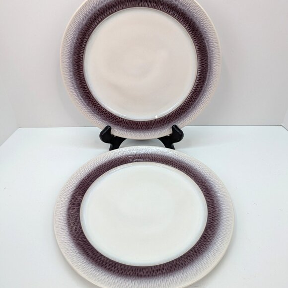 Pfaltzgraff Stoneware Eclipse Plum 11 Inch Dinner Plate Replacement Lot of 2 - Picture 1 of 11
